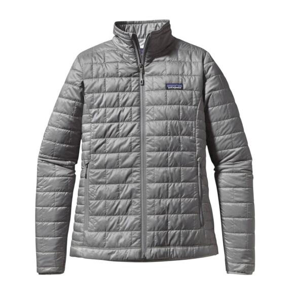 Patagonia Women’s Nano Puff Jacket in Gray Insulated Packable Size Large I - Picture 1 of 14